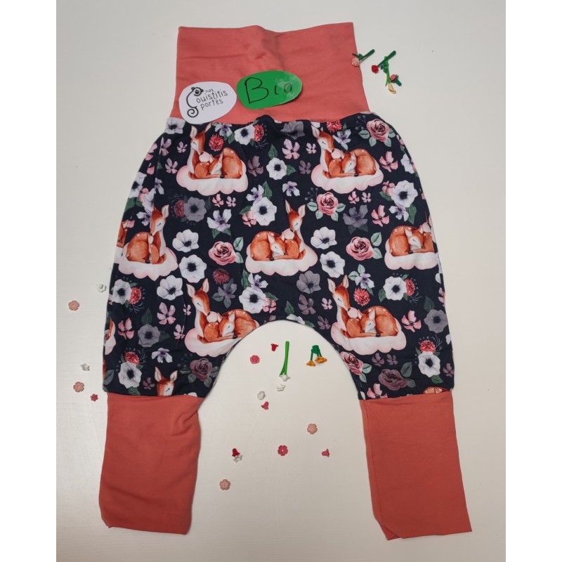 Pantalon évolutif biche / rose pâle