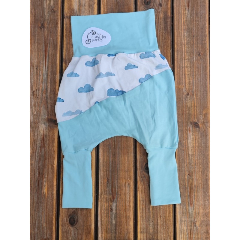 Pantalon évolutif nuage / bleu ciel