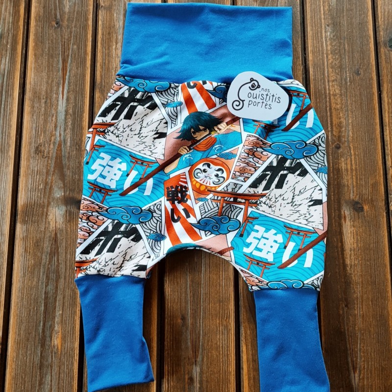 Pantalon évolutif style manga (bleu)