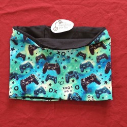 Tour de cou réversible manette xxo / noir