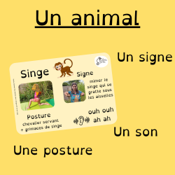 10 Cartes Animaux (posture, son, signe)