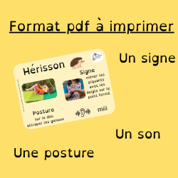 10 Cartes Animaux (posture, son, signe)