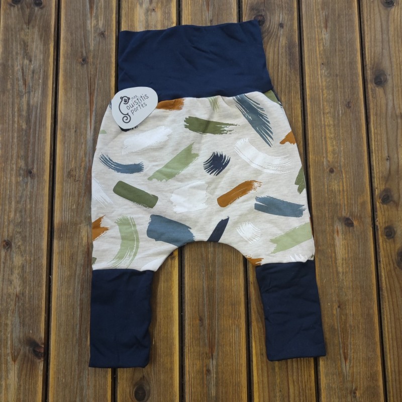 Pantalon évolutif touche de pinceau / bleu marine (sweat)