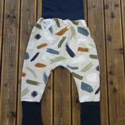 Pantalon évolutif touche de pinceau / bleu marine (sweat)