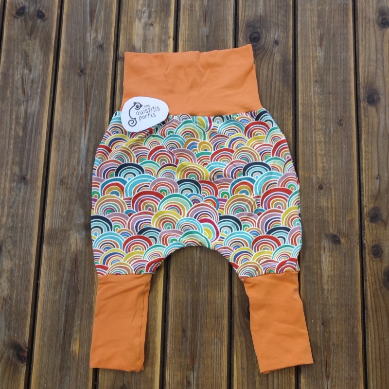 Pantalon évolutif arc-en-ciel / orange