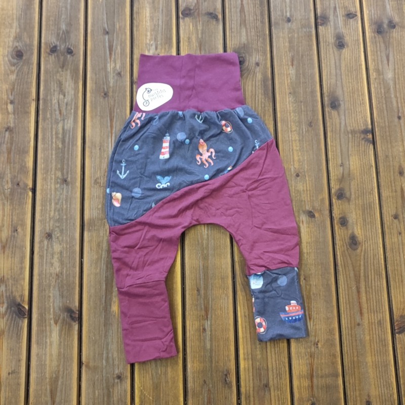 Pantalon évolutif sous la mer / violet