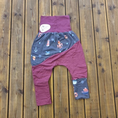 Pantalon évolutif sous la mer / violet