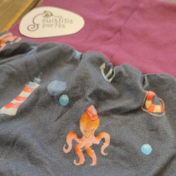 Pantalon évolutif sous la mer / violet