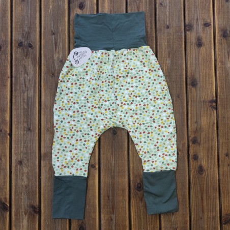 Pantalon évolutif petit losange / vert forêt
