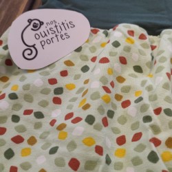 Pantalon évolutif petit losange / vert forêt