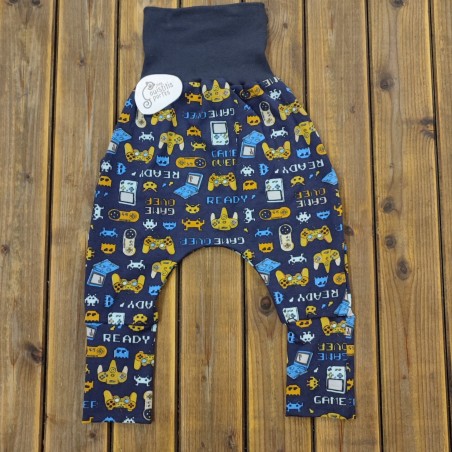 Pantalon évolutif game over / bleu marine