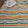 Pantalon évolutif rayé vert orange