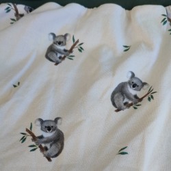 Pantalon évolutif koala fond blanc / vert forêt