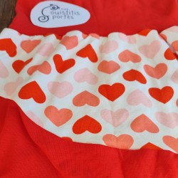 Pantalon évolutif cœur vif / rouge